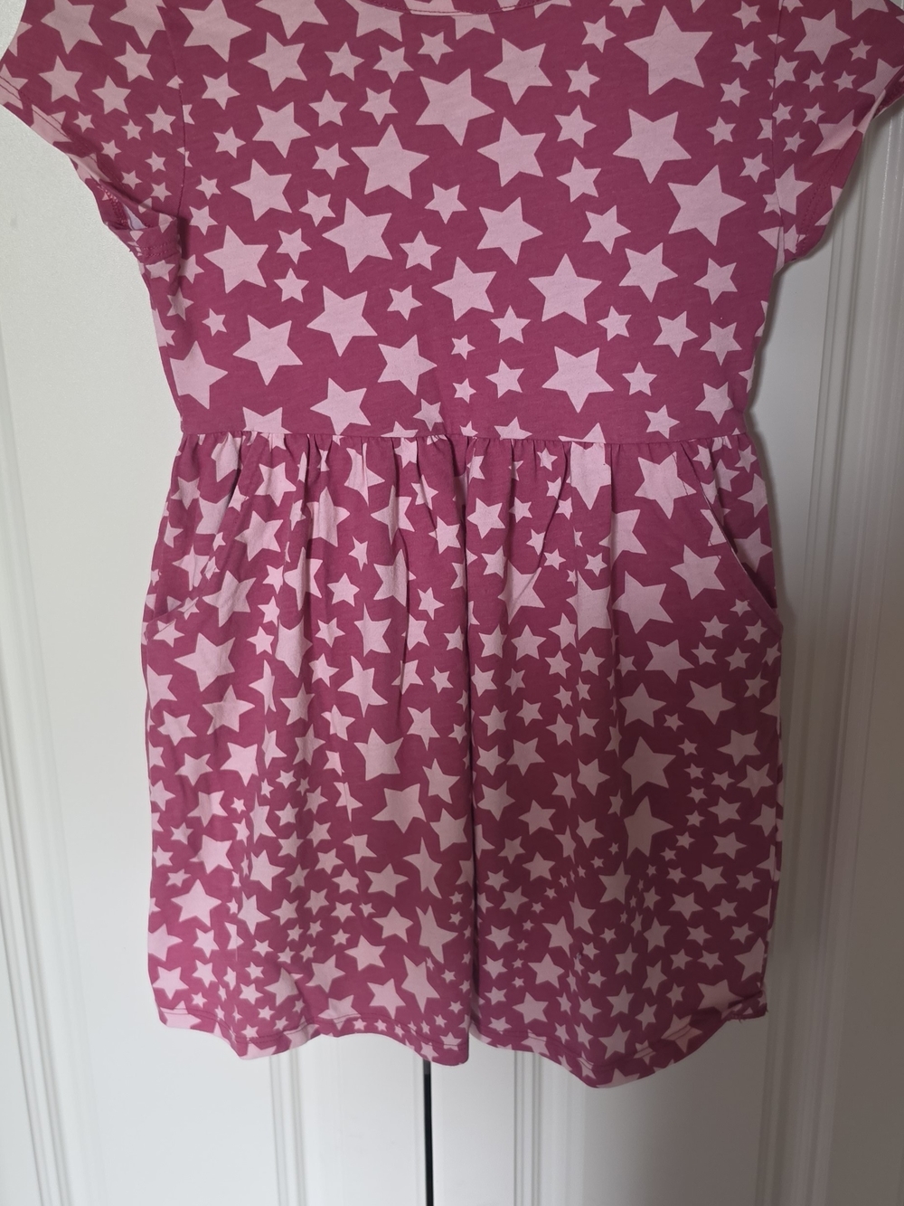 wonder nation Pink Star Pattern Casual Dress